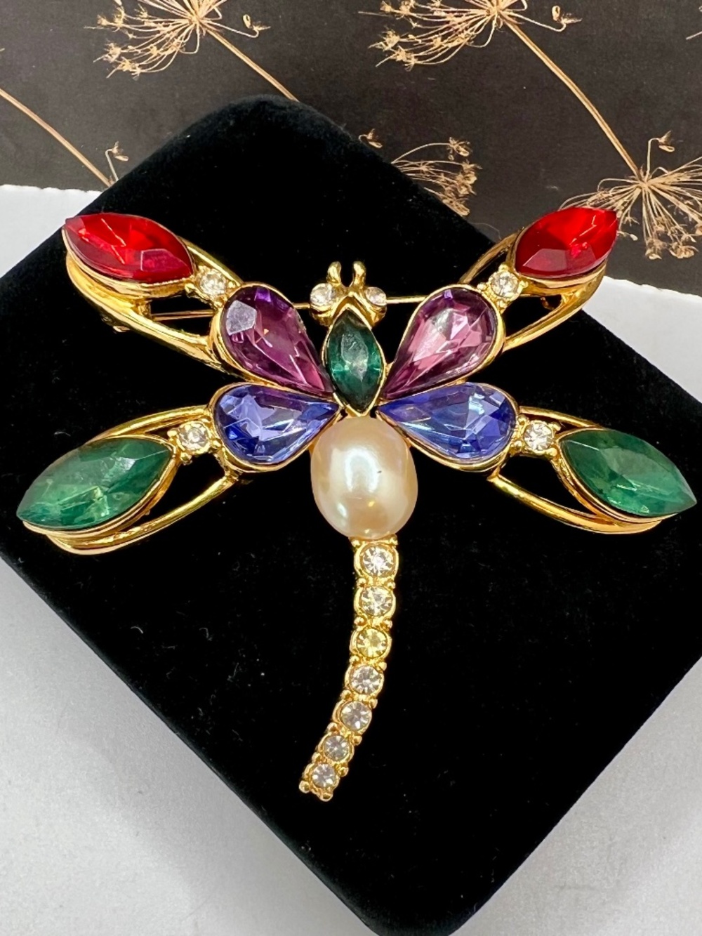 TAT Mughal Colors Dragonfly Brooch